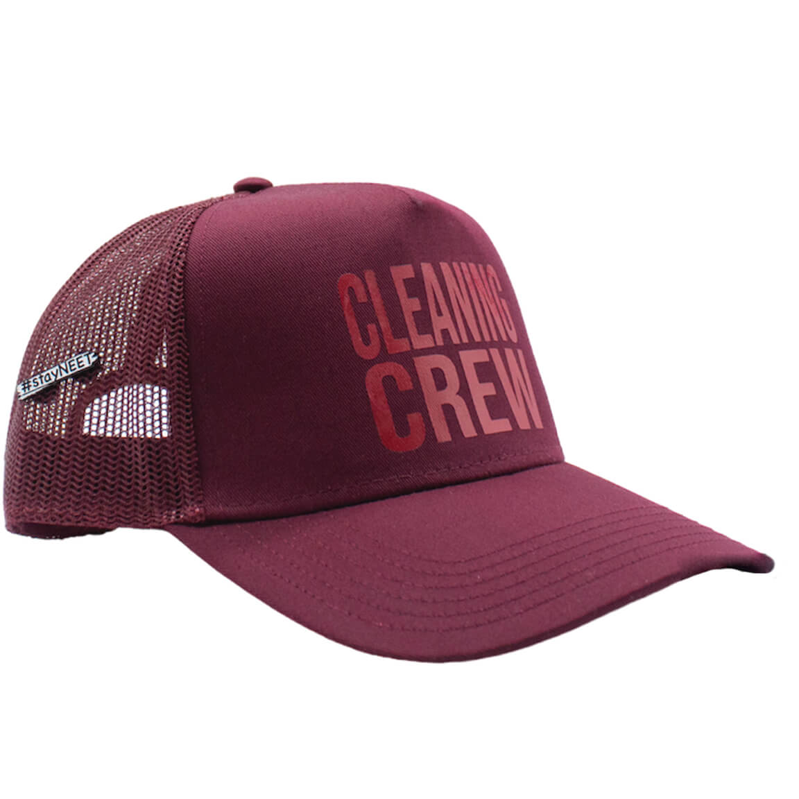 Men's Maroon Mesh Trucker Hat