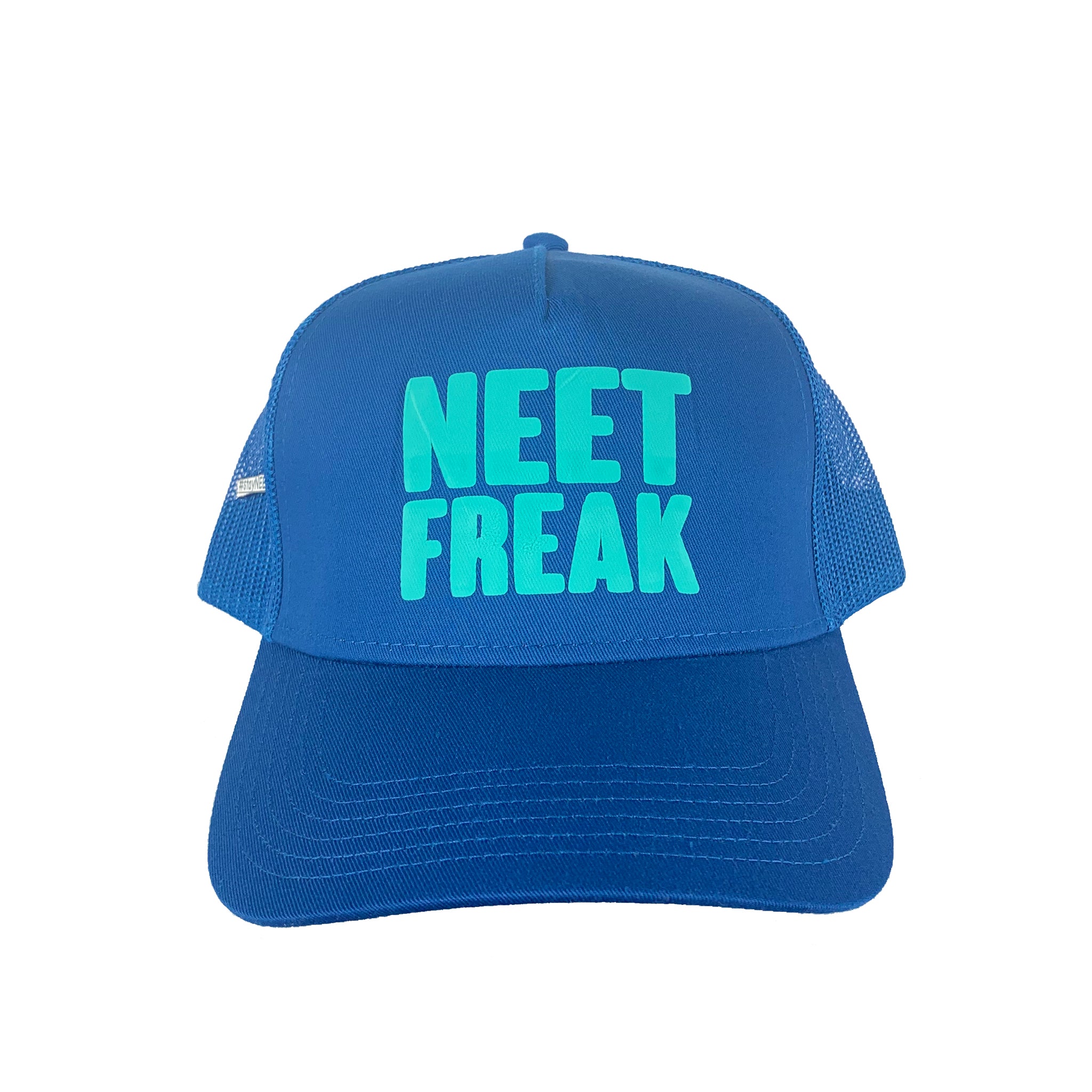 Royal Blue/Green Mesh Trucker Hat