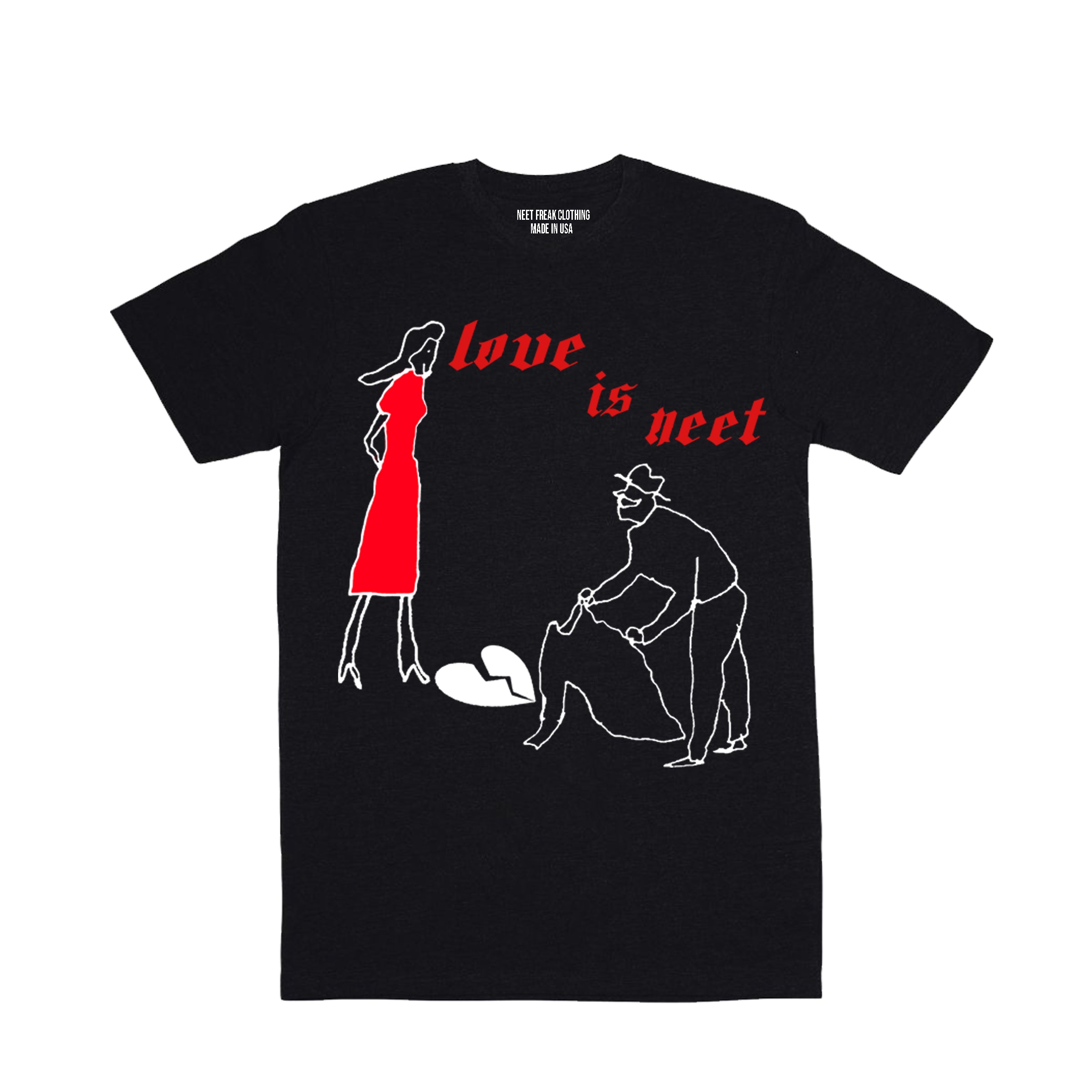 Black Valentines day t shirt