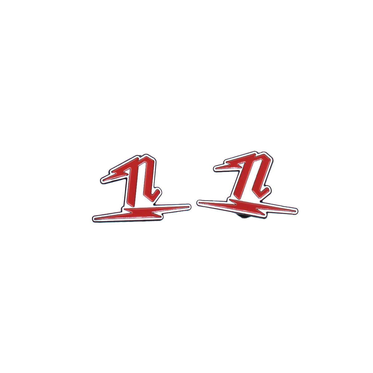 N shaped Enamel pin