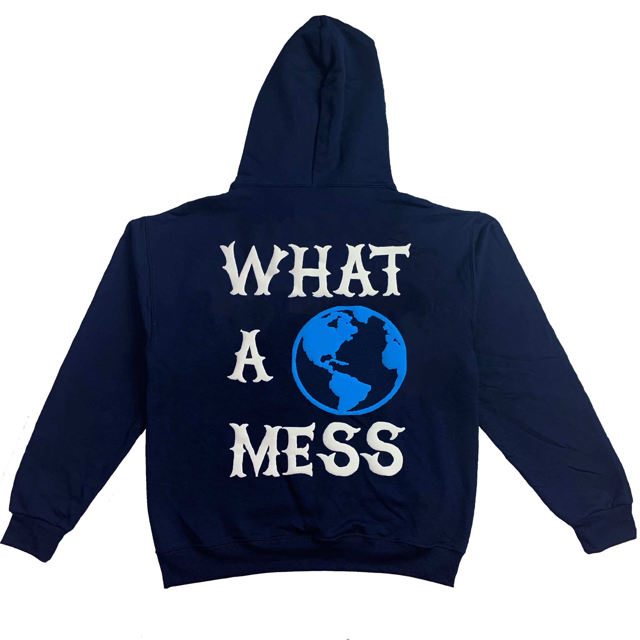 What a Mess Blue hoodie