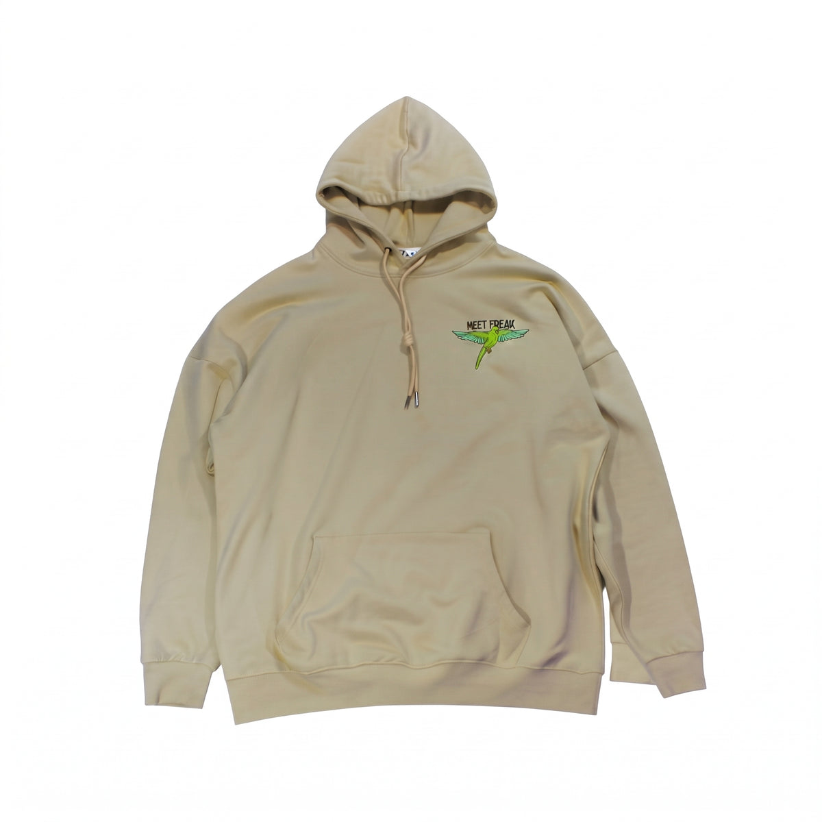 Tan Colored Mens Hoodie 100% cotton 
