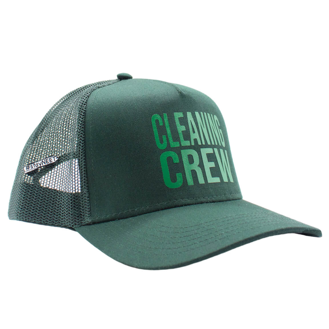Men's Dark Green Mesh Trucker Hat