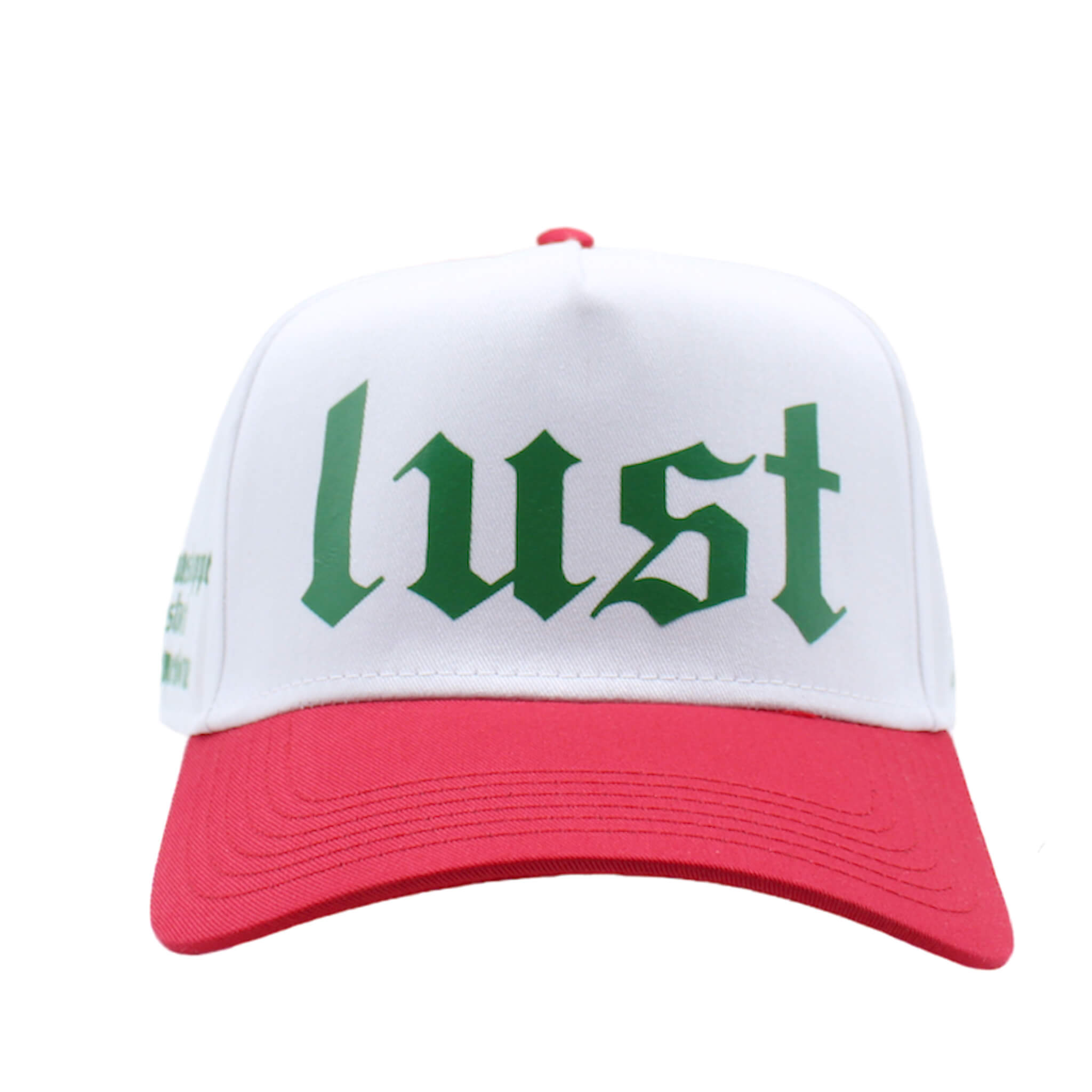 Limited Lust Trucker Hat (Wht/Red/Green) | Neet Freak Clothing