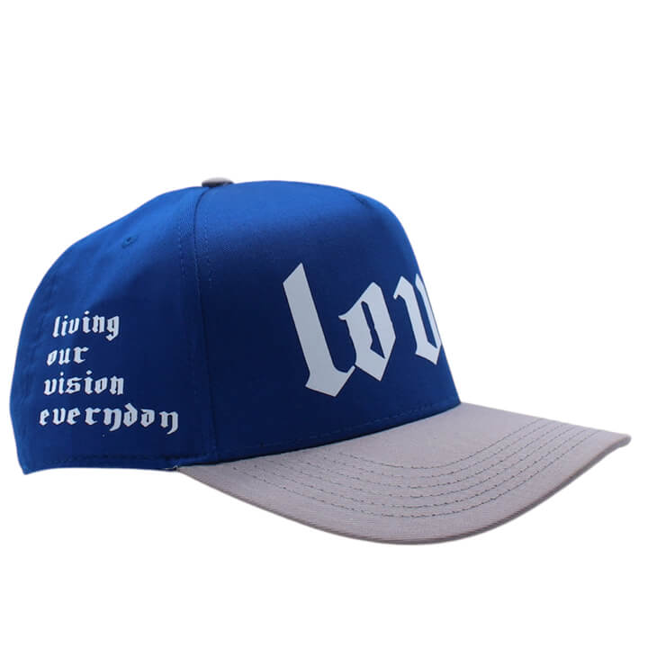 Blue men's hat with snapback