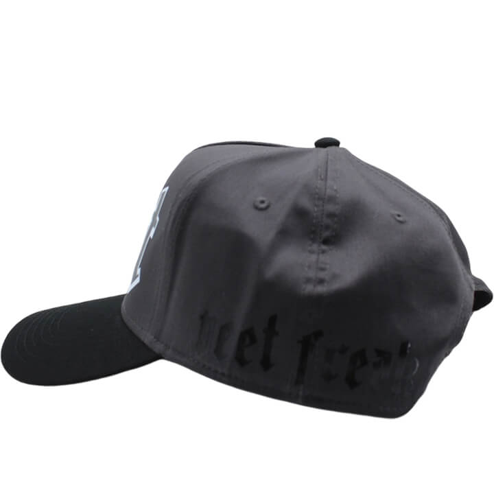 Men's Snapback Hat grey and black