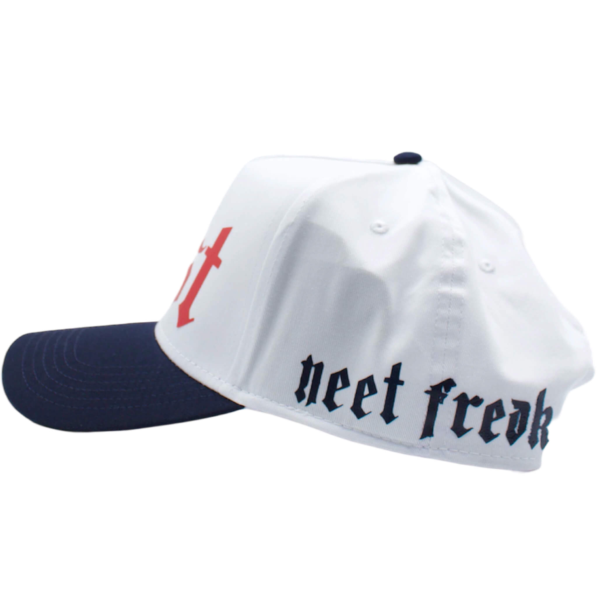 Men's Trucker Hat (Wht/Navy/Red)