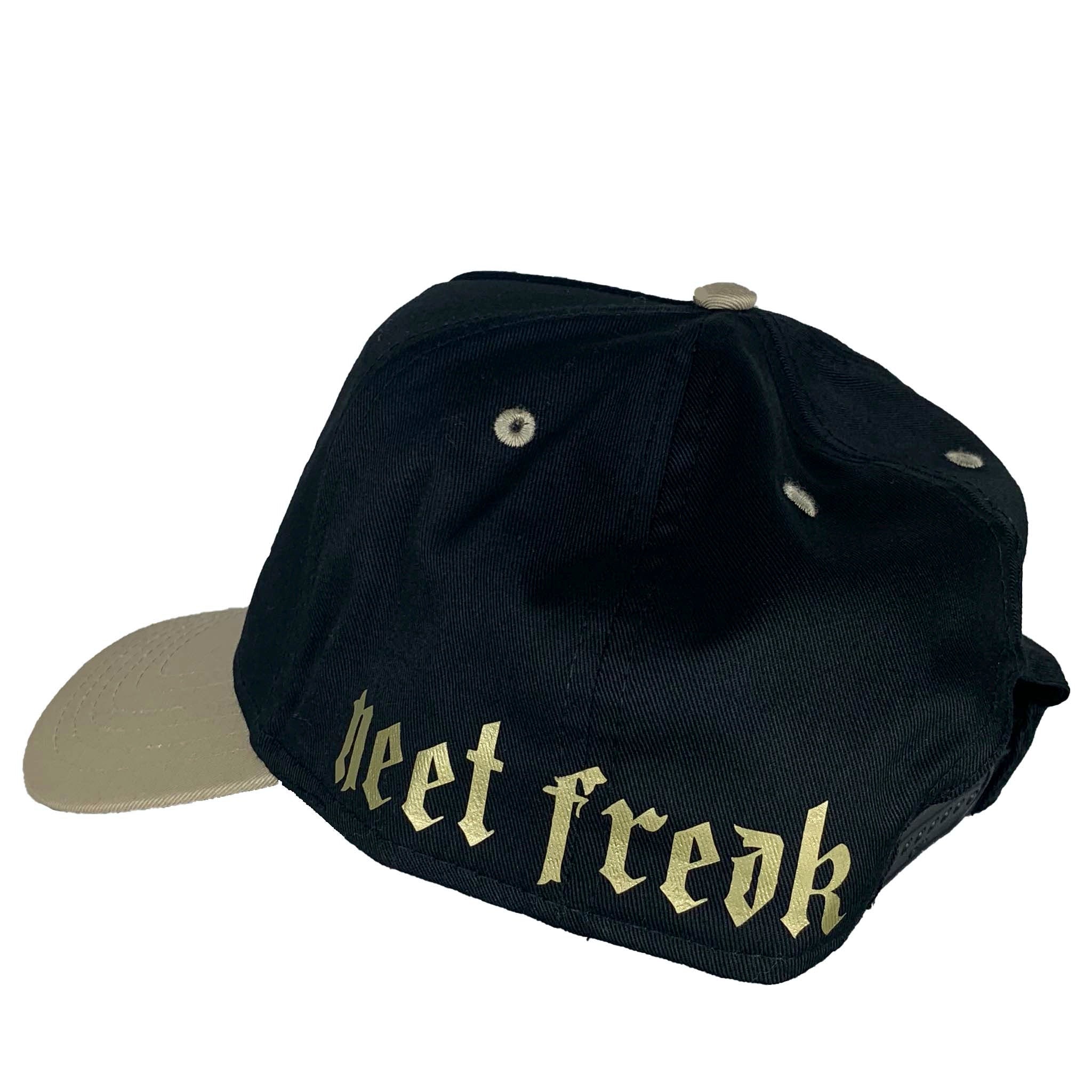 Black & tan trucker hat