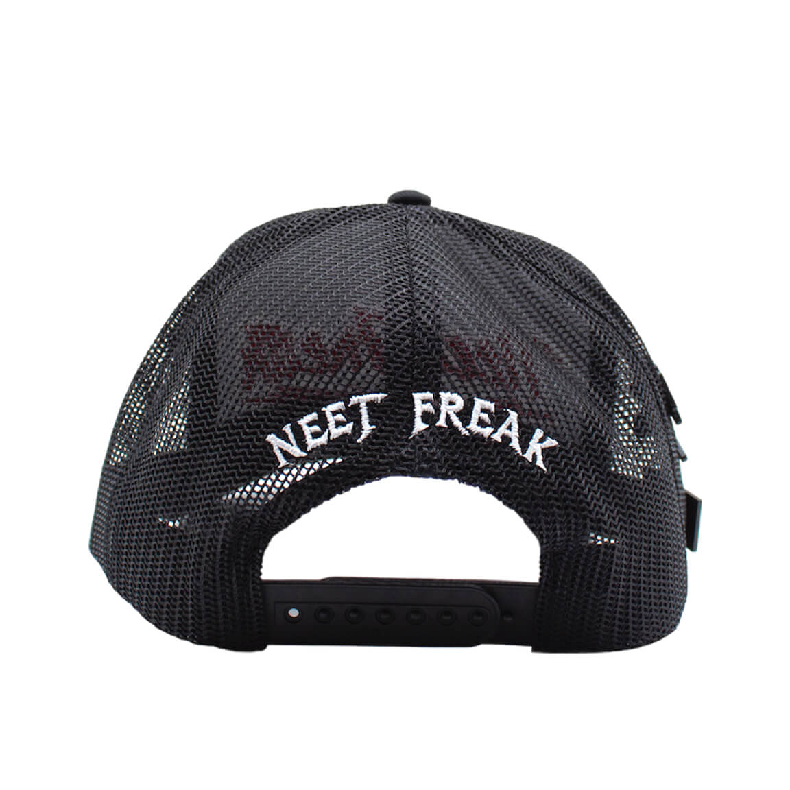 Black mesh trucker hat