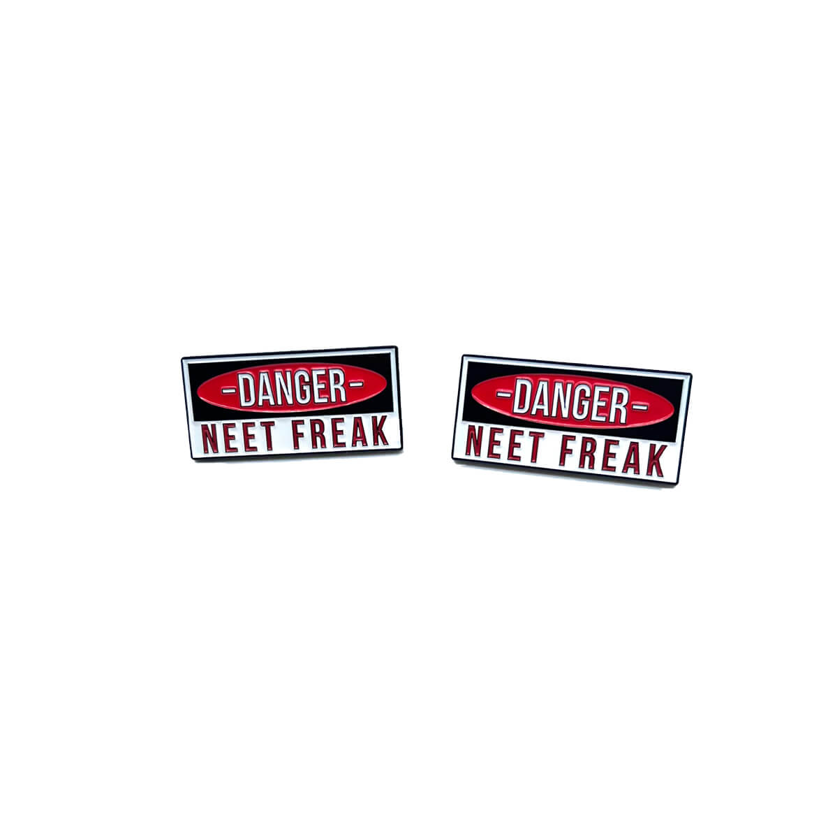 Danger enamel pin