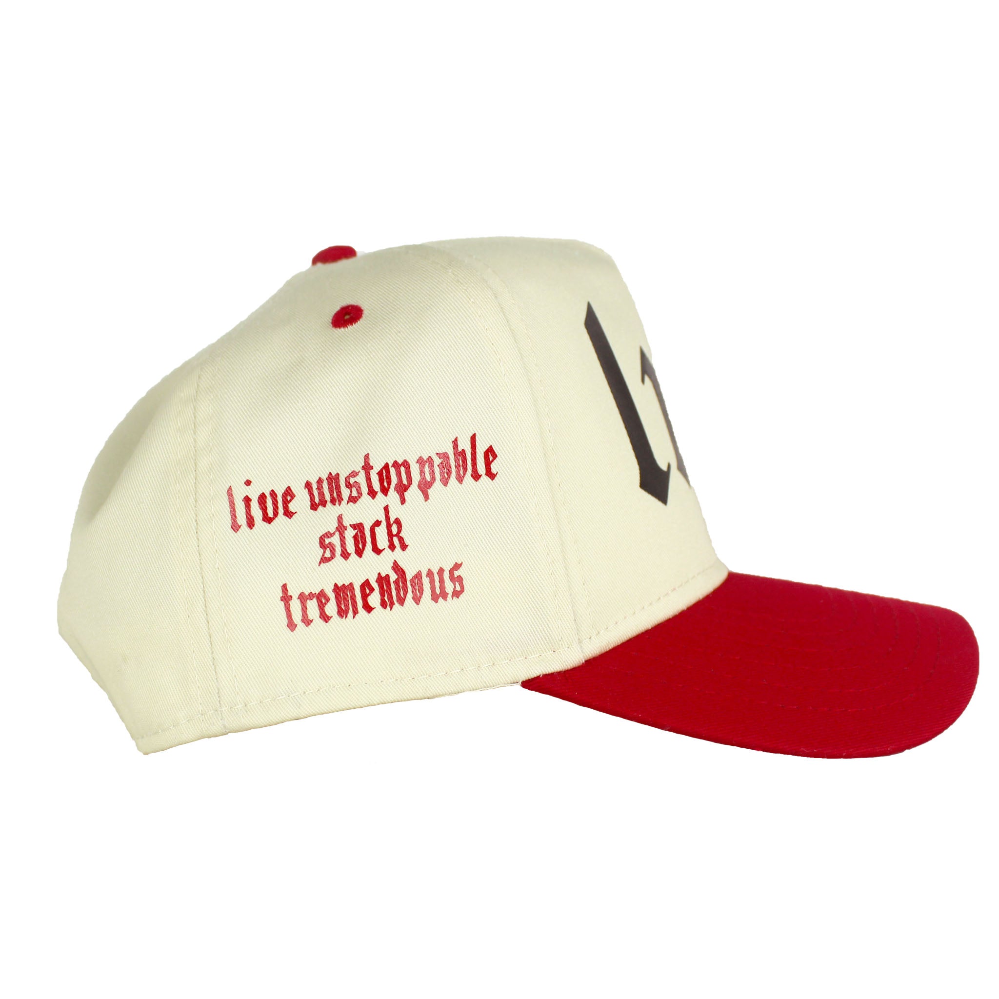 Red trucker hat. Red and White hat. Mens red hat. Snapback hat. - Neet Freak Clothing