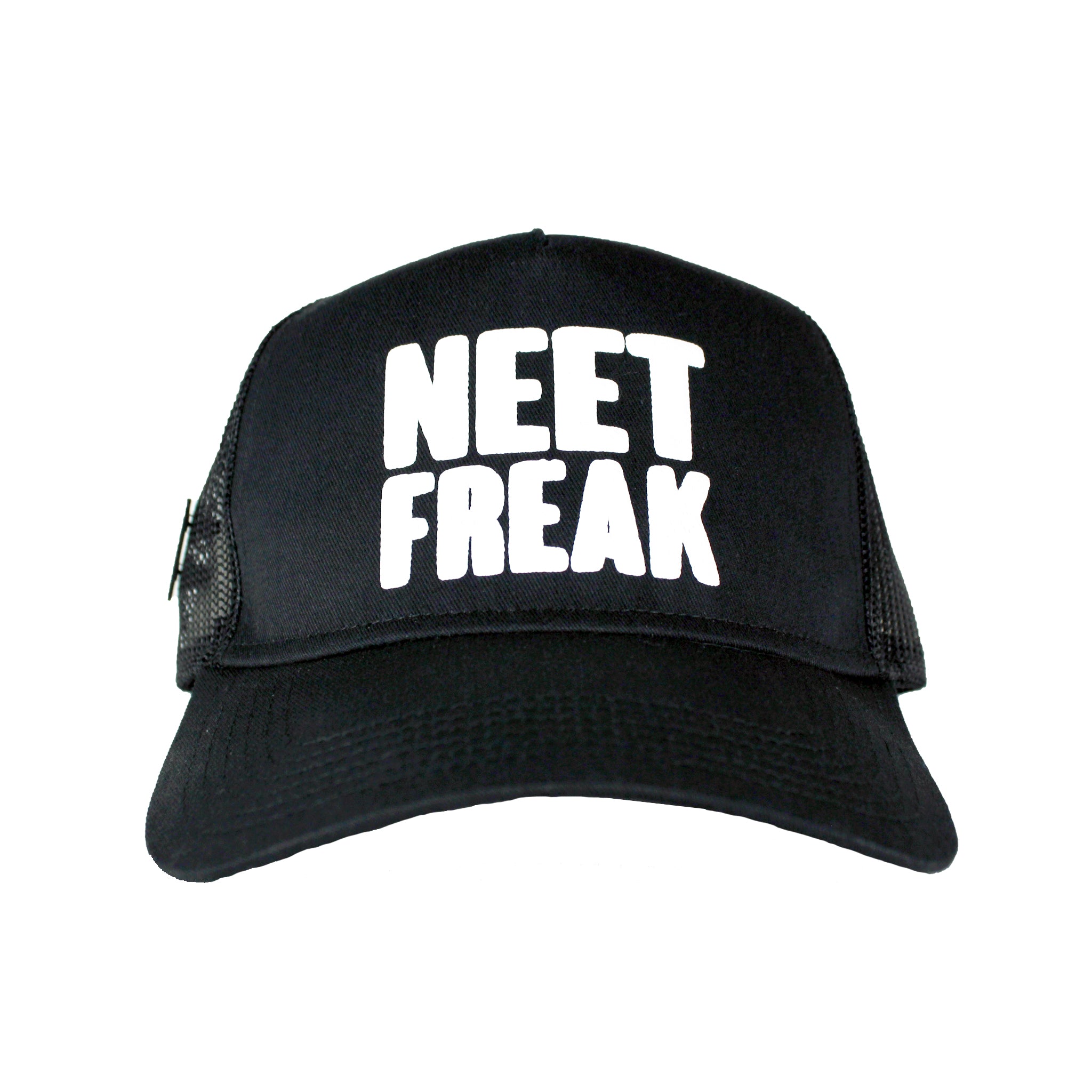 Black/White Mesh Trucker Hat