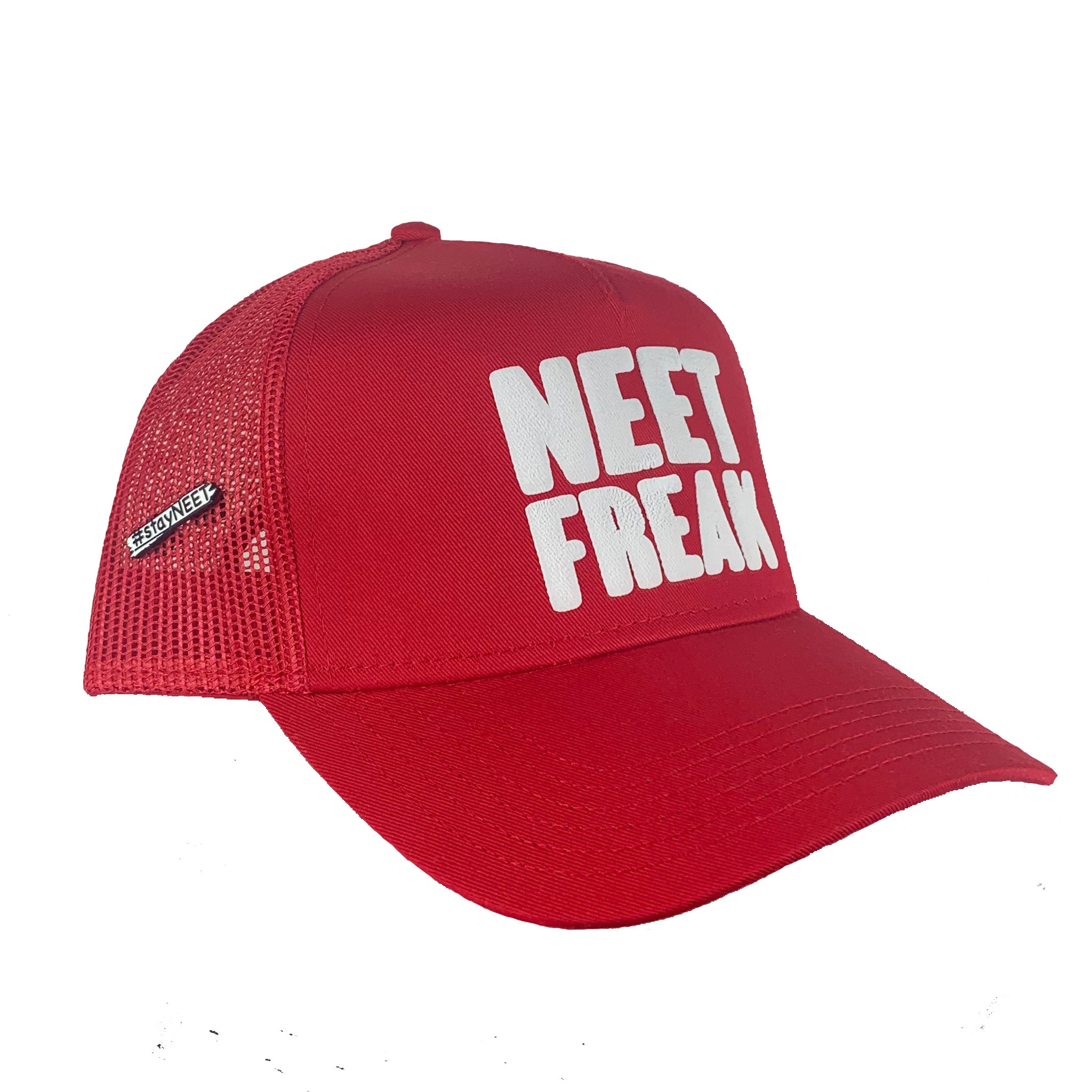 Red/White Mesh Trucker Hat